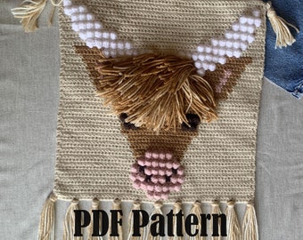 PATTERN | Highland Cow Wall Hanging