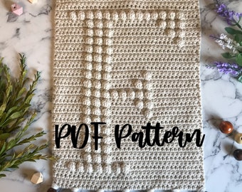 PATTERN | "F" Crochet Wall Hanging