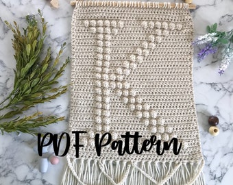 PATTERN | "K" Crochet Wall Hanging