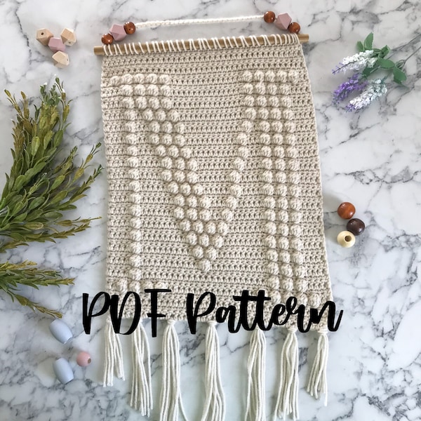 PATTERN | "M" Crochet Wall Hanging