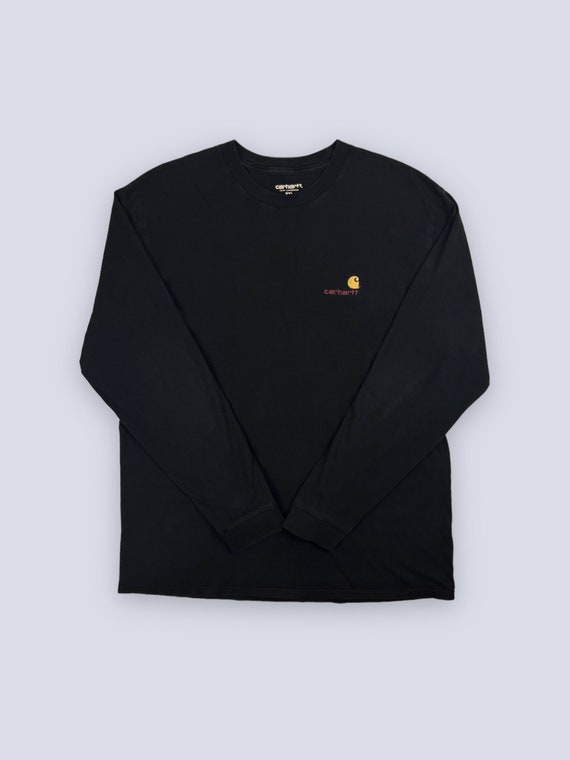 Vintage Carhartt Tee in Black| Solid Black T-Shir… - image 1