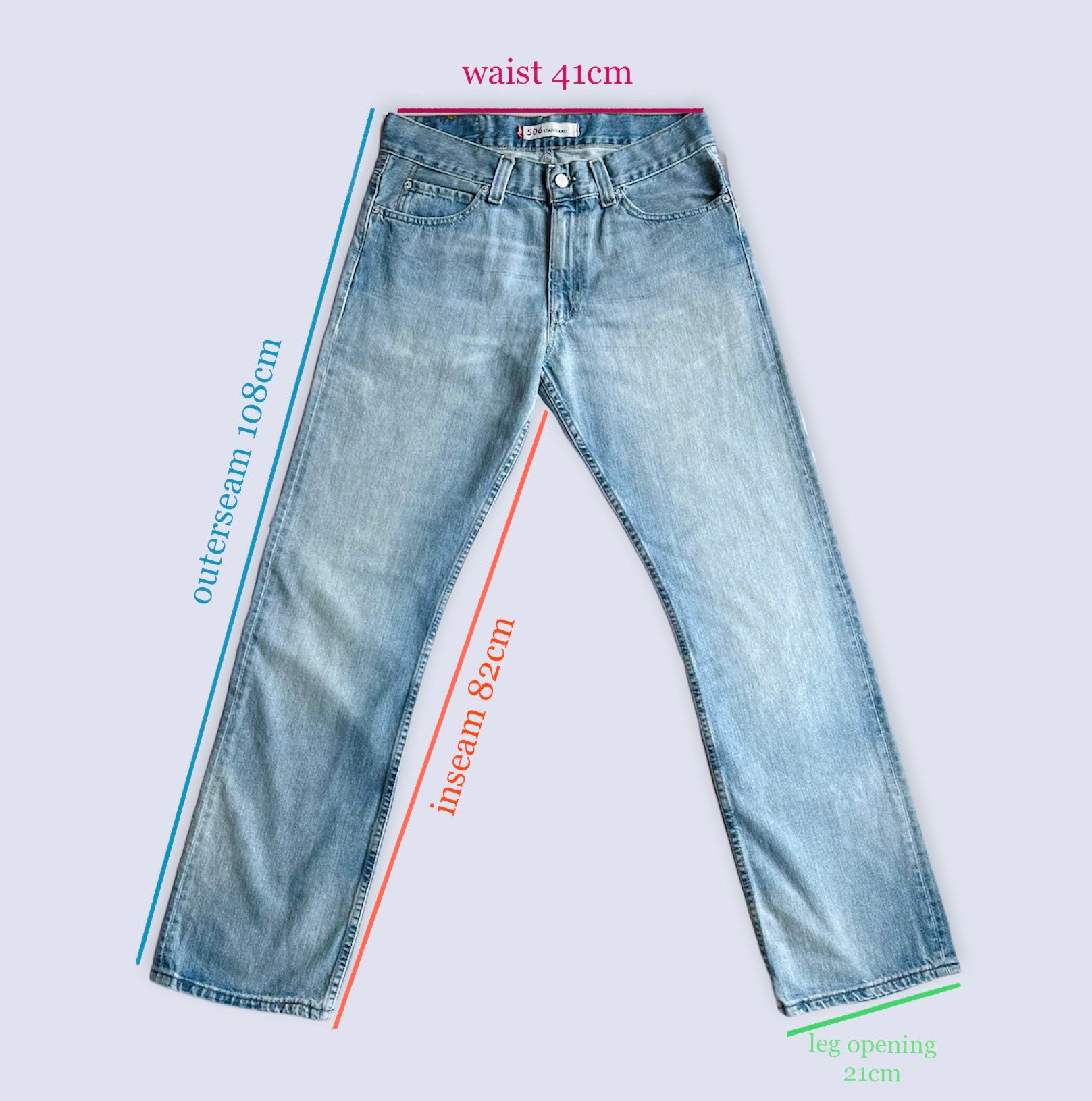 LEVIS 506 Standard Straight Leg Jeans 