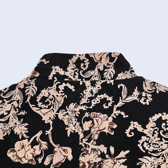 Vintage Floral Corduroy Jacket | Single-breasted … - image 3