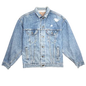 Vintage x Levis Denim Jacket | 90s Vintage  Distressed Jeans Jacket | size L