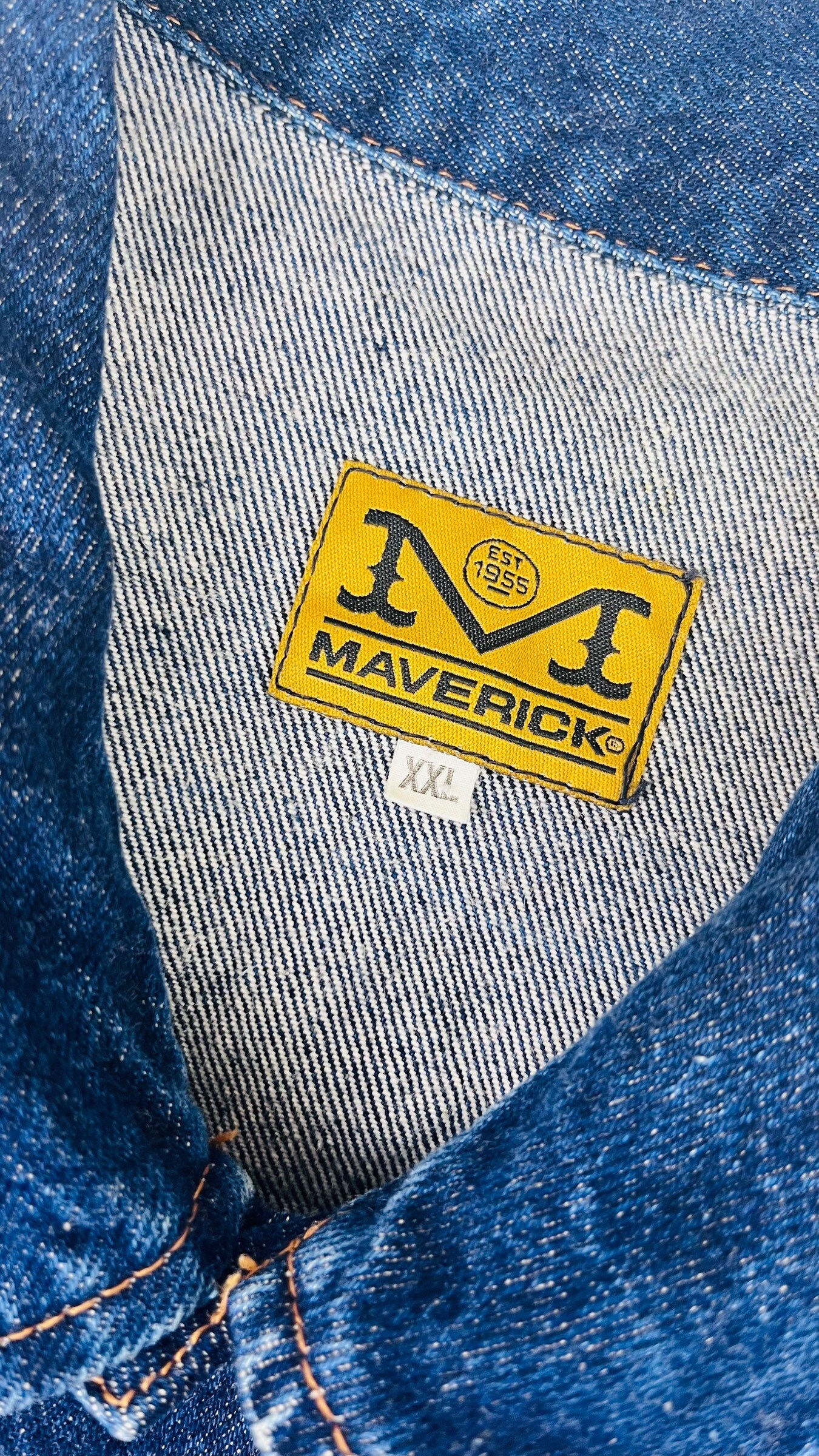 Mens 90s Denim Jacket Mens Vintage Dark Blue Denim Jacket Size XXL Etsy