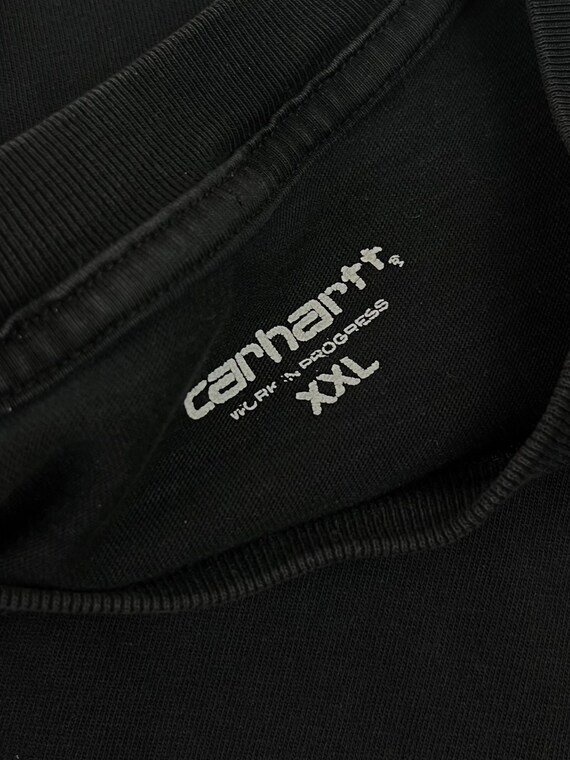 Vintage Carhartt Tee in Black| Solid Black T-Shir… - image 2