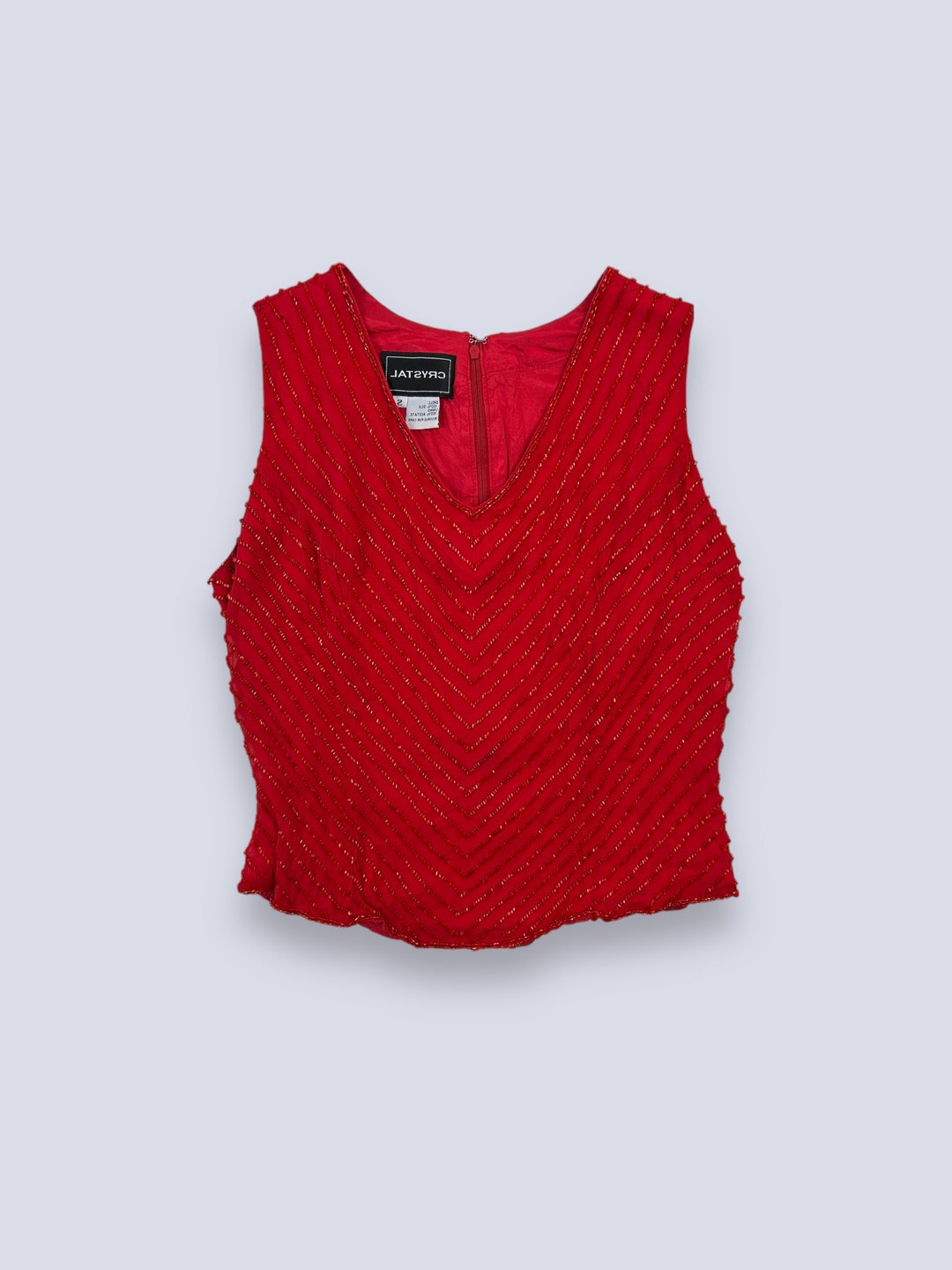 RED SILK TOP