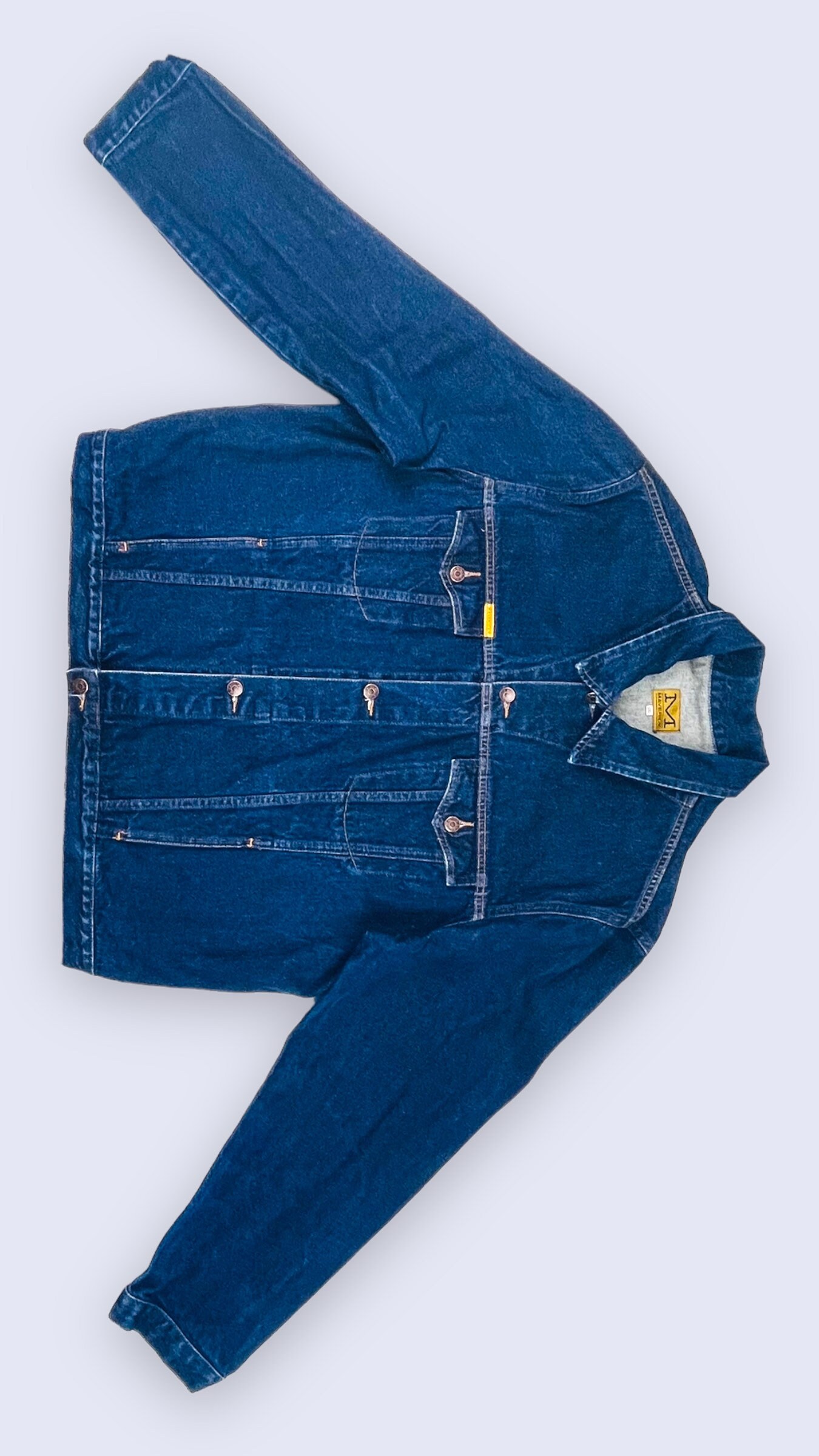 Mens 90s Denim Jacket Mens Vintage Dark Blue Denim Jacket Size XXL Etsy