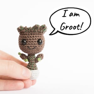 PATTERN: Baby Groot Crochet Amigurumi Pattern - English - Instant PDF Download - DIY Tutorial