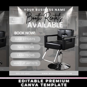 Booth Rental Flyer, Leasing Salon Space Flyer, Salon Rental Ad, Now Hiring Hair Salon, Hairstyles Booth, Now Hiring Flyer, Booths Available