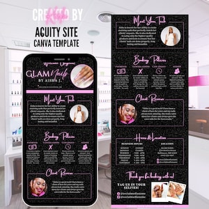 Acuity Book Nail, Nail Acuity Template Pink, Acuity Retro Nail, Custom Acuity Scheduling Nail, Acuity Schedule Nail tech, Nails Acuity Site