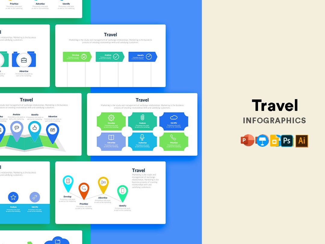 Travel Infographics Powerpoint Template PPTX Keynote Template Google ...