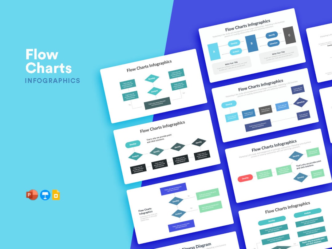 Flow Charts Infographics Powerpoint Template PPTX Keynote Template ...