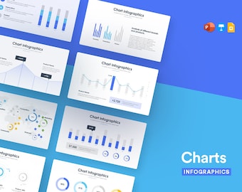 Charts Infographics | PowerPoint Template | PPTX | Keynote Template | Google Slides