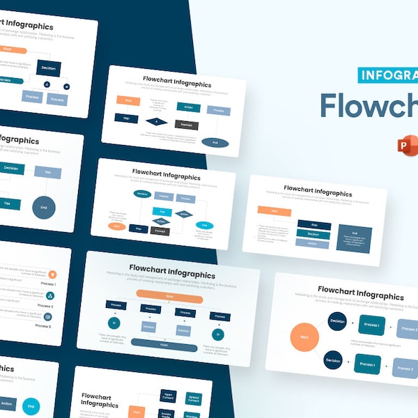 Flowchart Infographics | PowerPoint Template | PPTX | Keynote Template | Google Slides