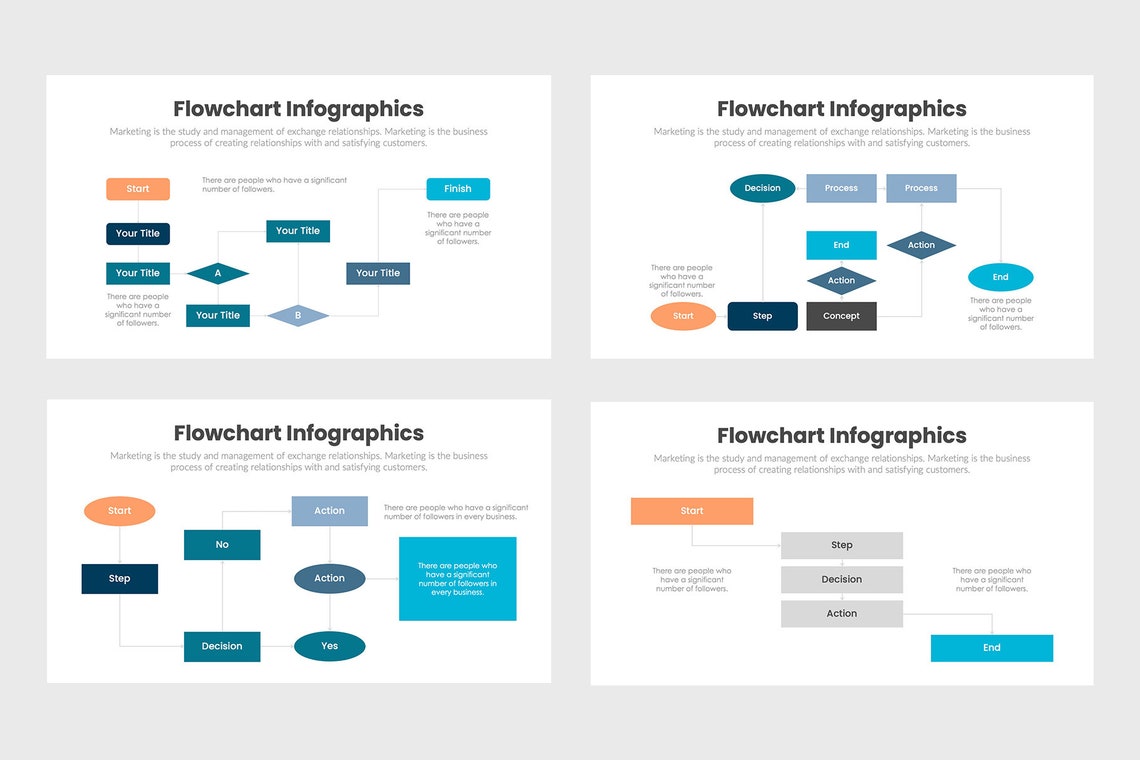 Flowchart Infographics Powerpoint Template PPTX Keynote Template Google ...