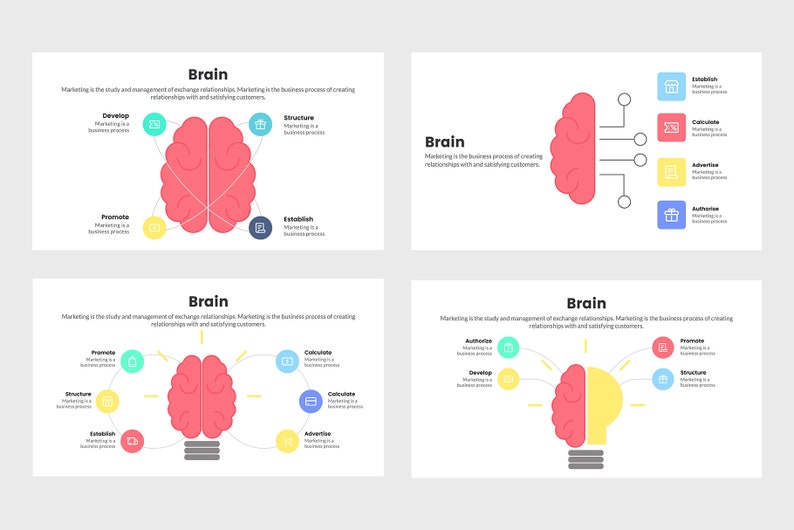 Adobe Illustrator PPTX Photoshop PSD Brain Infographics Google Slides PowerPoint Template Keynote Template