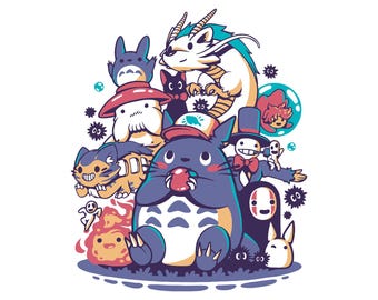 Vintage Ghibli Studio Png, Ponyo Ghibli Studio Png, Ghibli png, My Neighbor Totoro png, PNG, Princess Mononoke png, Kikis Png