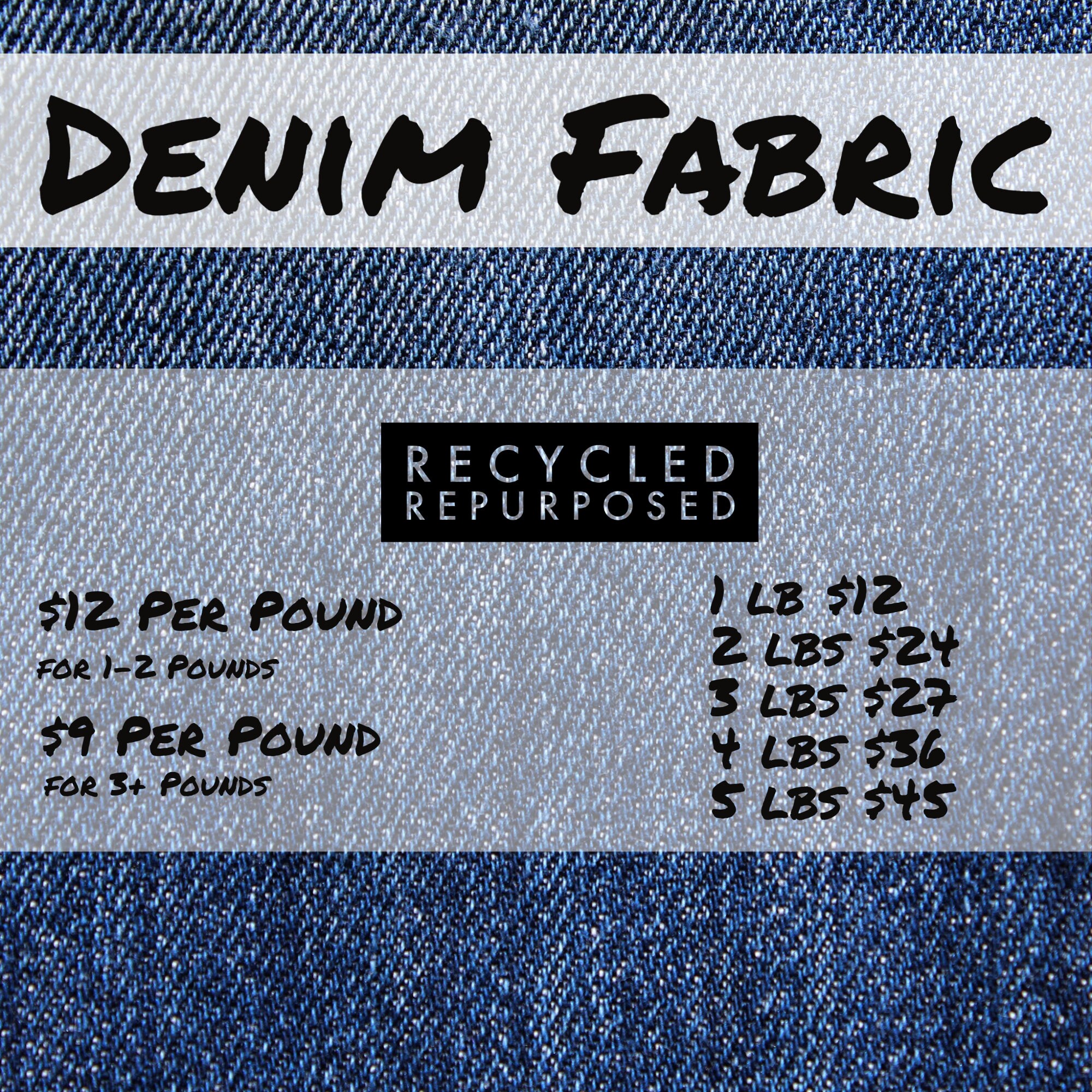 Set of 3 different seamless denim fabric textures., Textures ft. jeans &  texture - Envato Elements