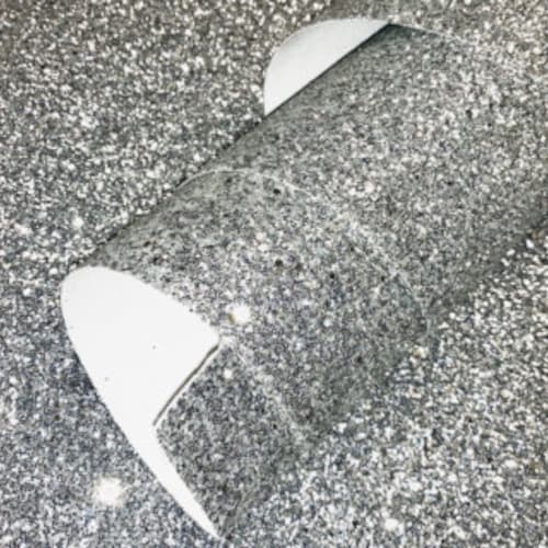 Peel and Stick Silver Grey Glitter Fabric Wallpaper Border Etsy