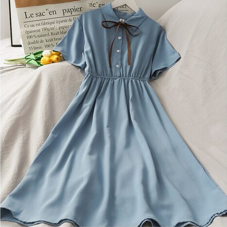 Dark Academia Clothing Vintage dress 7 colors Aesthetic Cottagecore Clothing Dress