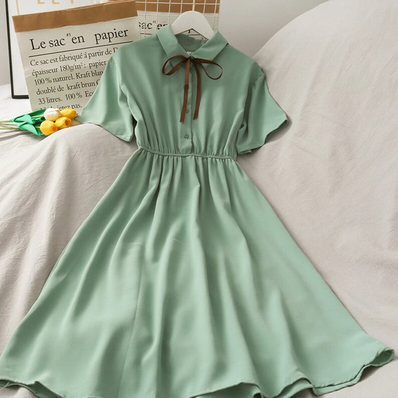 Dark Academia Clothing Vintage dress 7 colors Aesthetic Cottagecore Clothing Dress