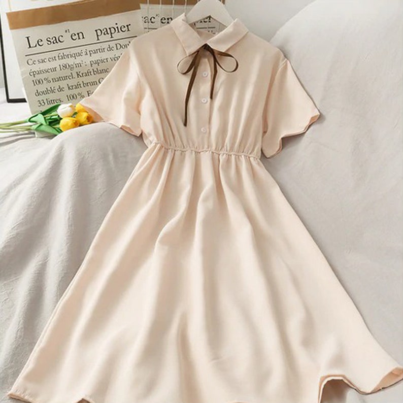 Dark Academia Clothing Vintage dress 7 colors Aesthetic Cottagecore Clothing Dress