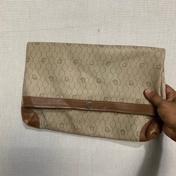 Vintage 80s Christian dior clutch bag