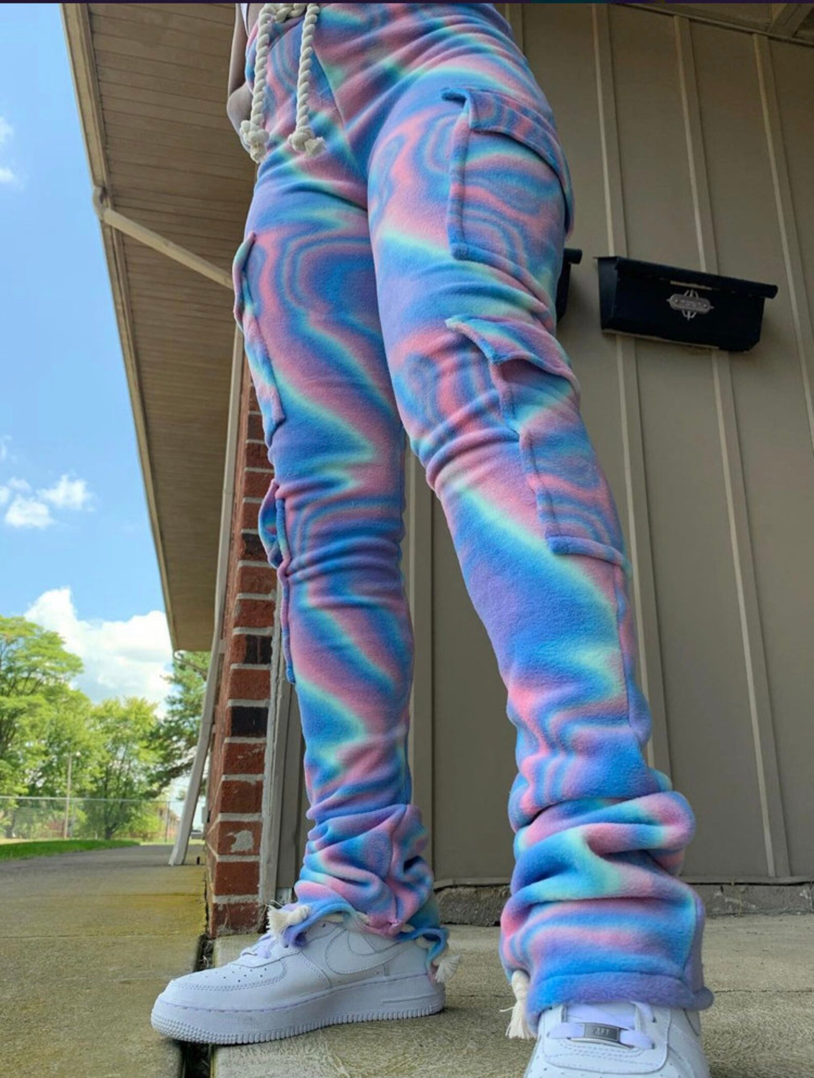 tie dye cargo pants