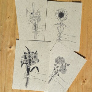 Flowers for you (im 4er Set oder einzeln)