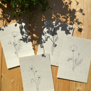 Fiori Delicati (carte in un set da 4)