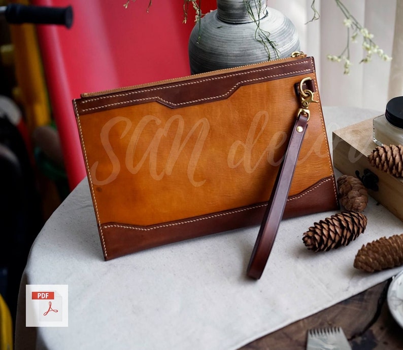 leather clutch pattern pdf