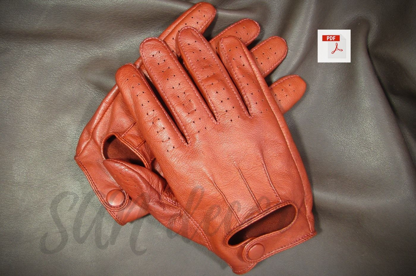 PDF Pattern Leather Gloves Glove Pattern Leather DIY Etsy