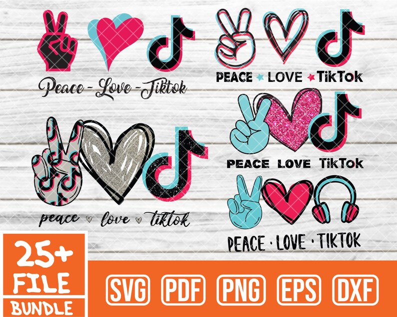 Free Free 92 Peace Love Tiktok Svg Free SVG PNG EPS DXF File