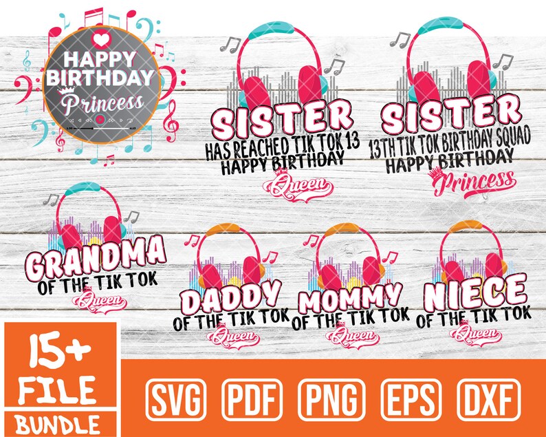 Free Free 284 Tiktok Birthday Princess Svg SVG PNG EPS DXF File