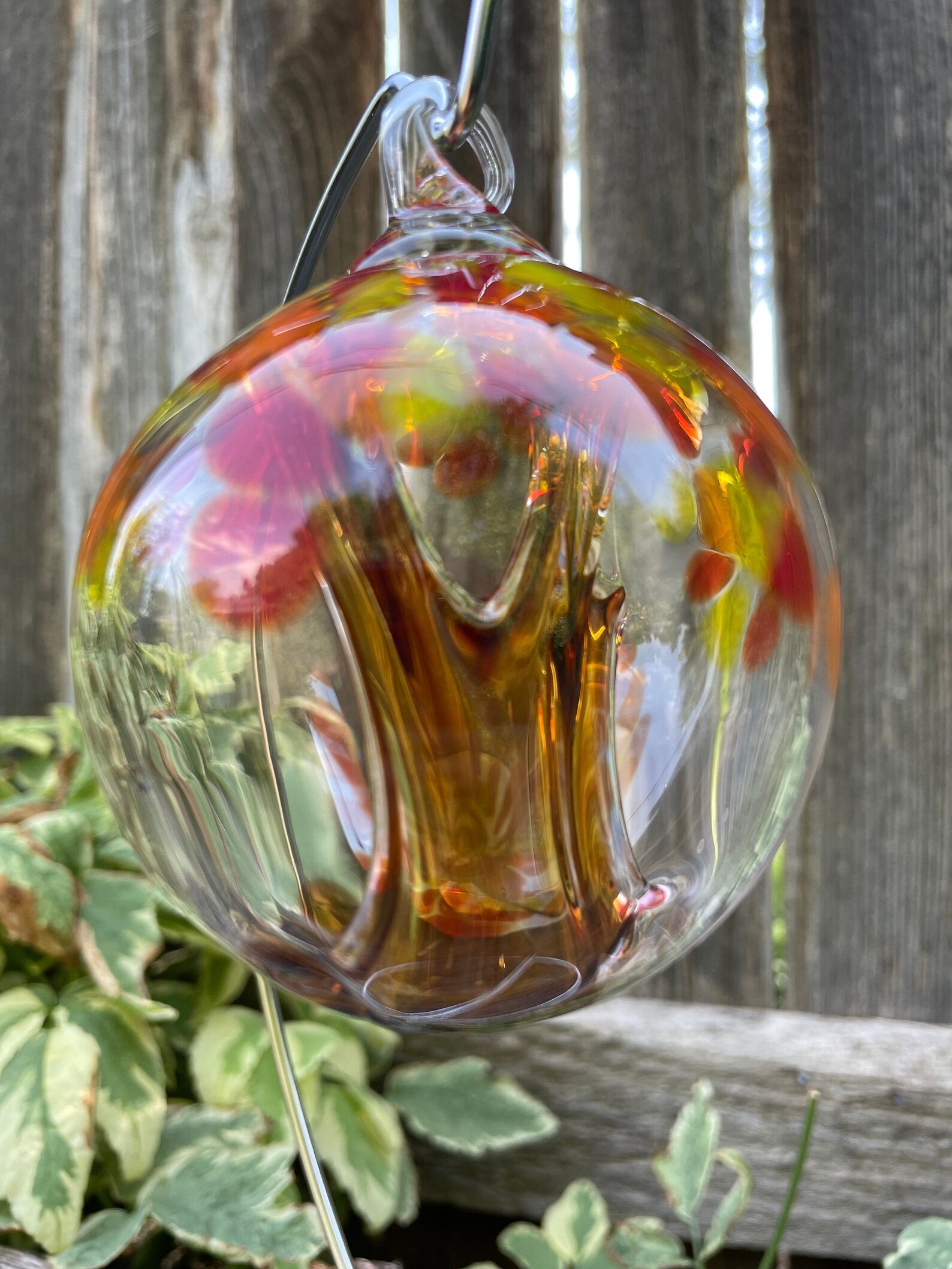 Tree of life glass ornament. Hand blown art. Glassblowing. Etsy