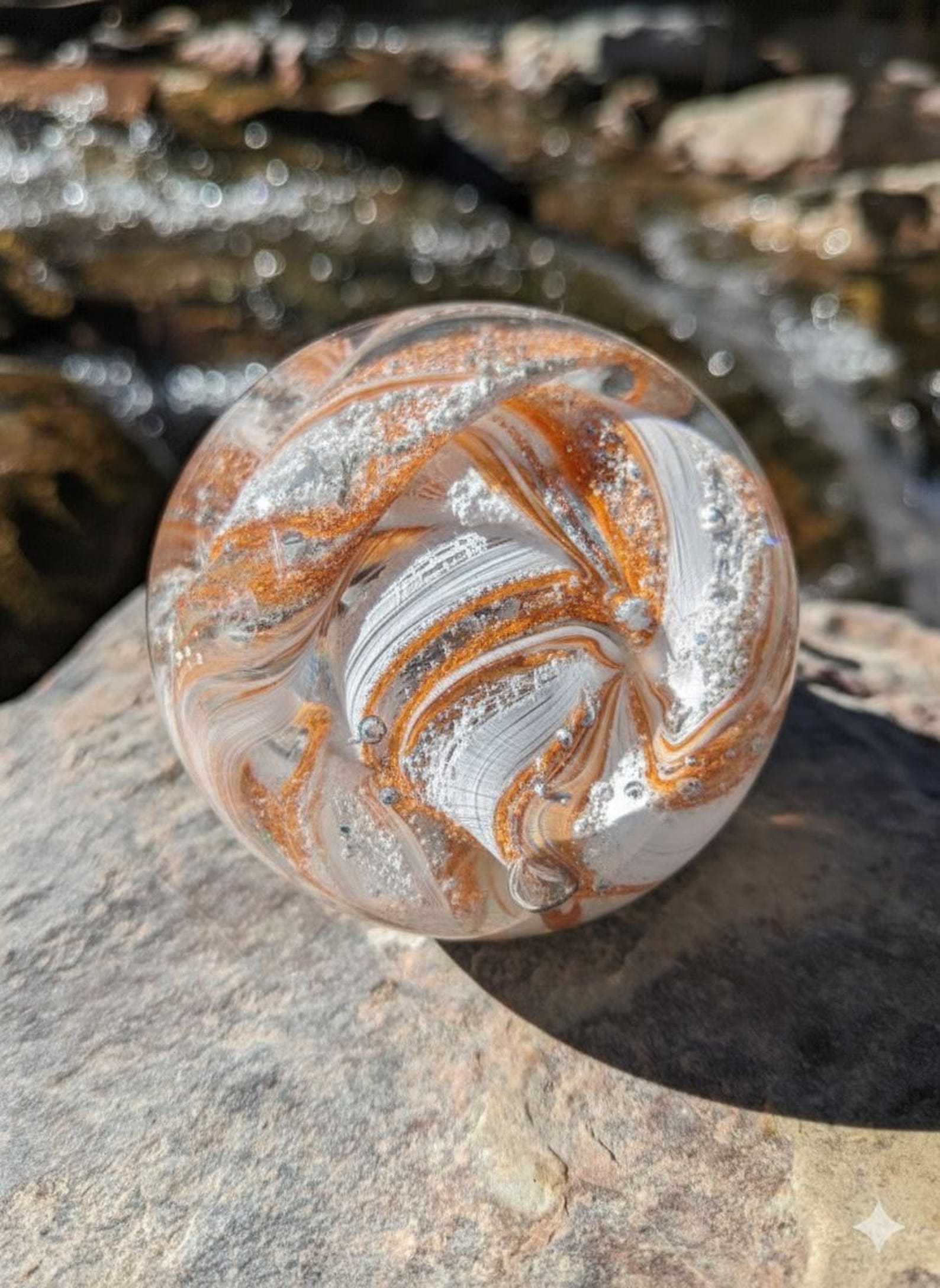 Pet Loss Cremation Glass Paperweight – Handblown Memorial Keepsake ...