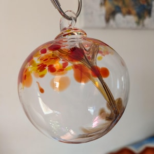 Prêt à expédier | Décoration en verre de 3 pouces | arbre de vie | studio 2n à prix réduit | femme possédait.