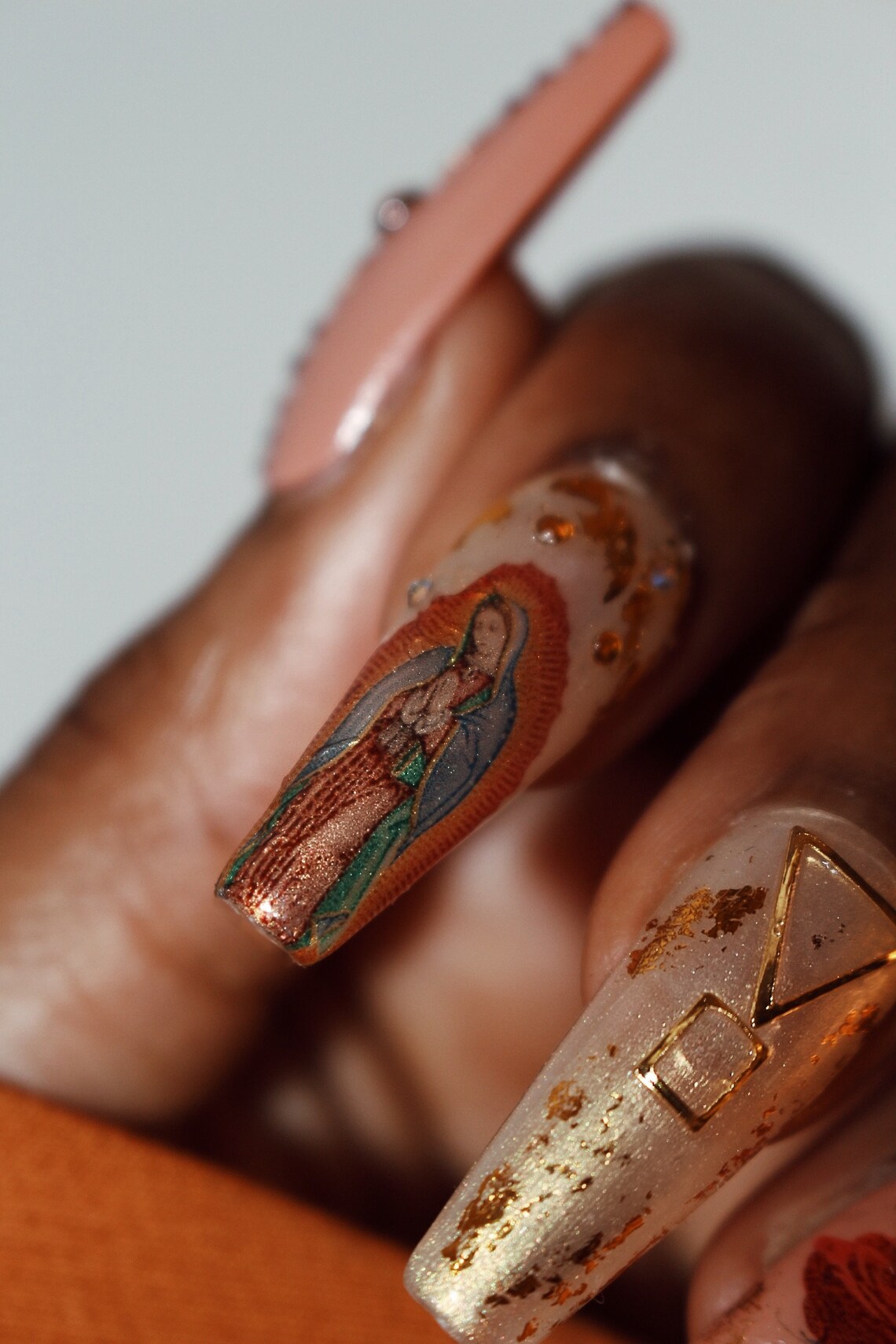 VIRGIN GUADALUPE Nail Decal Etsy