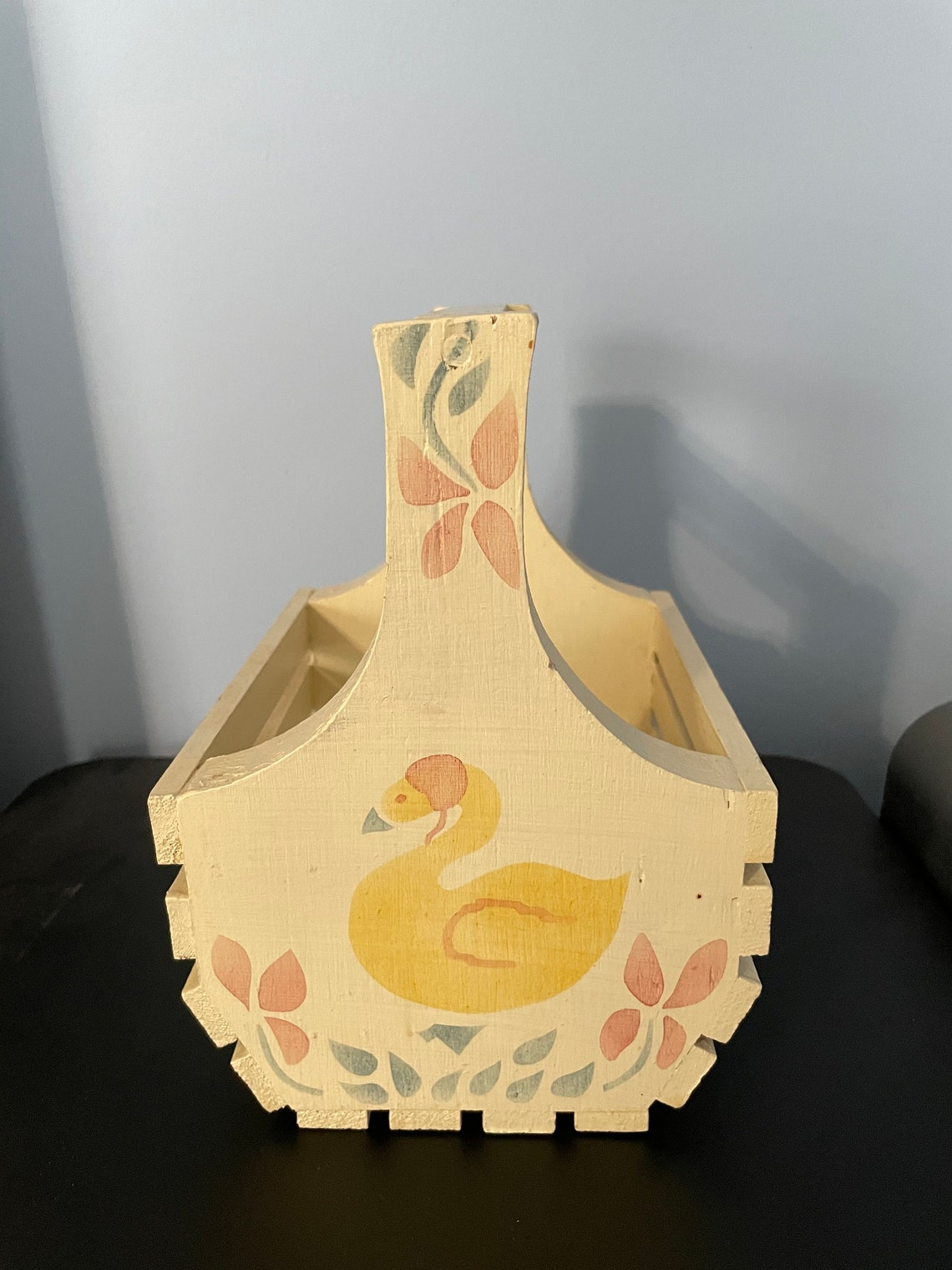 Decorative Wooden Basket Etsy