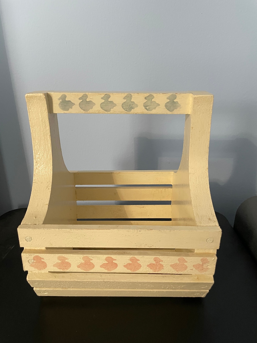 Decorative Wooden Basket Etsy