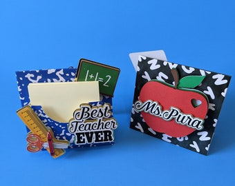 Personalized Teachers appreciation gifts, sticky notes holder, Post-it holder, Appreciation teacher gift, teacher sticky note holder
