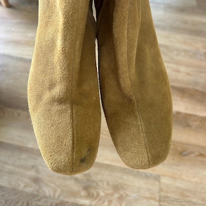 Authentic Rouje Paris Ankle Boots Suede Camel Sz 37 or 7 chic image 15