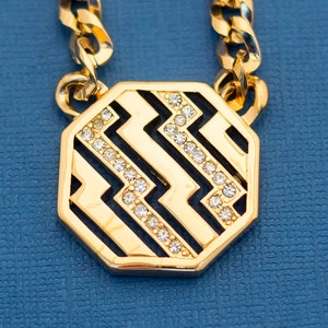 16.5&quot; Vintage Necklace, Geometric Necklace, Avon Necklace, Choker, Chocker, Choker Necklace, Vintage Choker, Thunder Necklace, D22