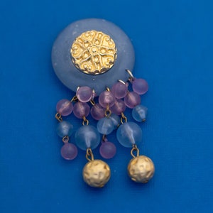 Vintage Beaded New Age Brooch - D30