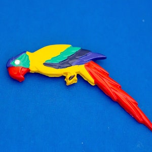 Vintage Brooch, Parrot Brooch, Colorful Brooch, Multicolor Brooch, Adorable Brooch, Pet Bird Brooch, Large Brooch - D34