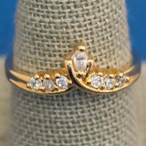 Size 8, Art Nouveau Ring, Avon Ring, Avon Jewelry, Elegant Ring, Minimal Ring, Striking Ring, Elven Ring, Fantasy Ring, Beautiful Ring