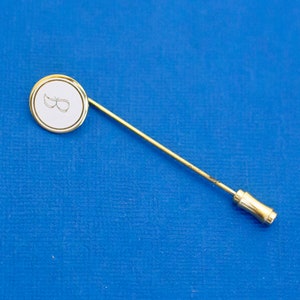 Alfinete vintage, alfinete letra I, alfinete cursivo, alfinete prateado, alfinete minimalista - D2