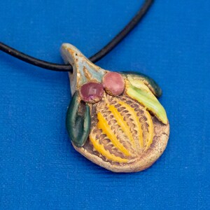 19 inch, Vintage Necklace, Ceramic Necklace, Victorian Necklace, Abstract Necklace, Baroque Necklace - D11