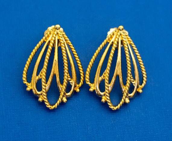 St. Louis Blues Hockey NHL Old Vtg Logo Jewelry Earrings Pair Ear Rings  Rare HTF